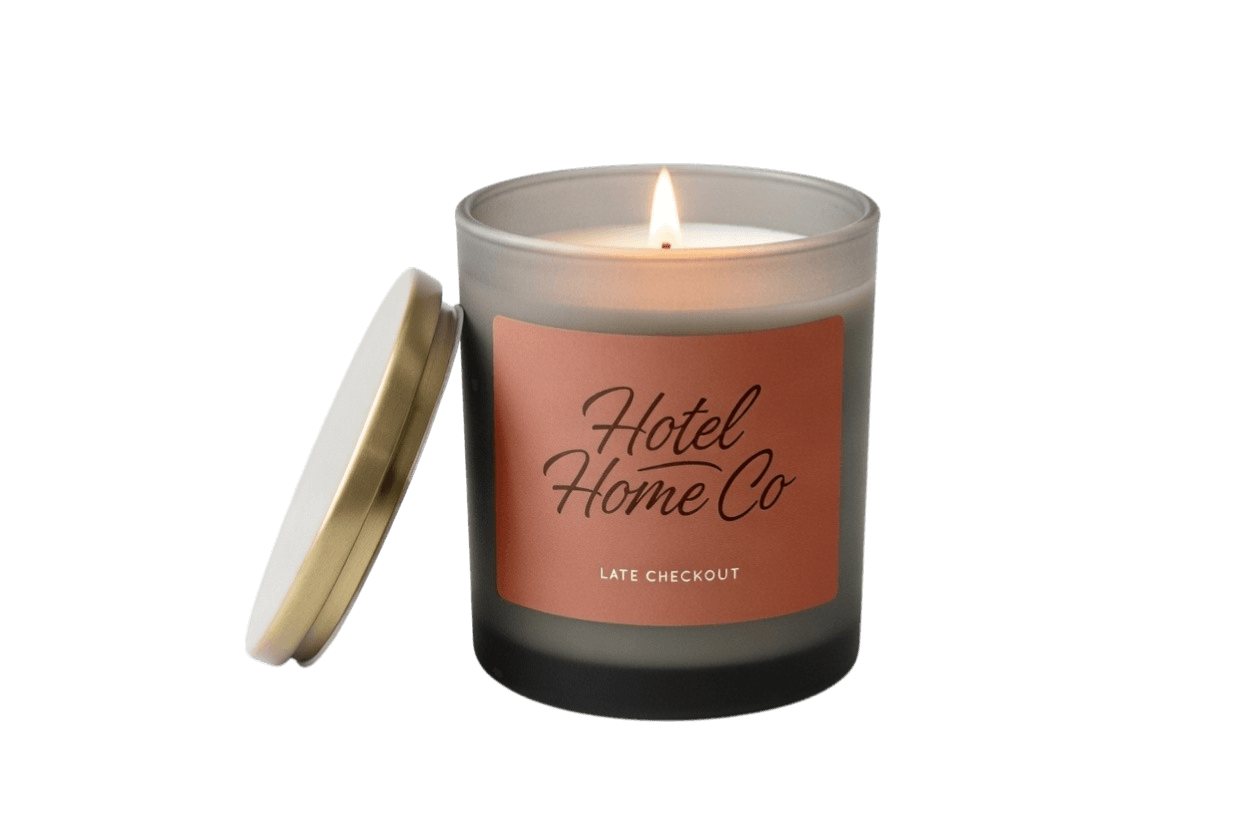 Late Checkout candle